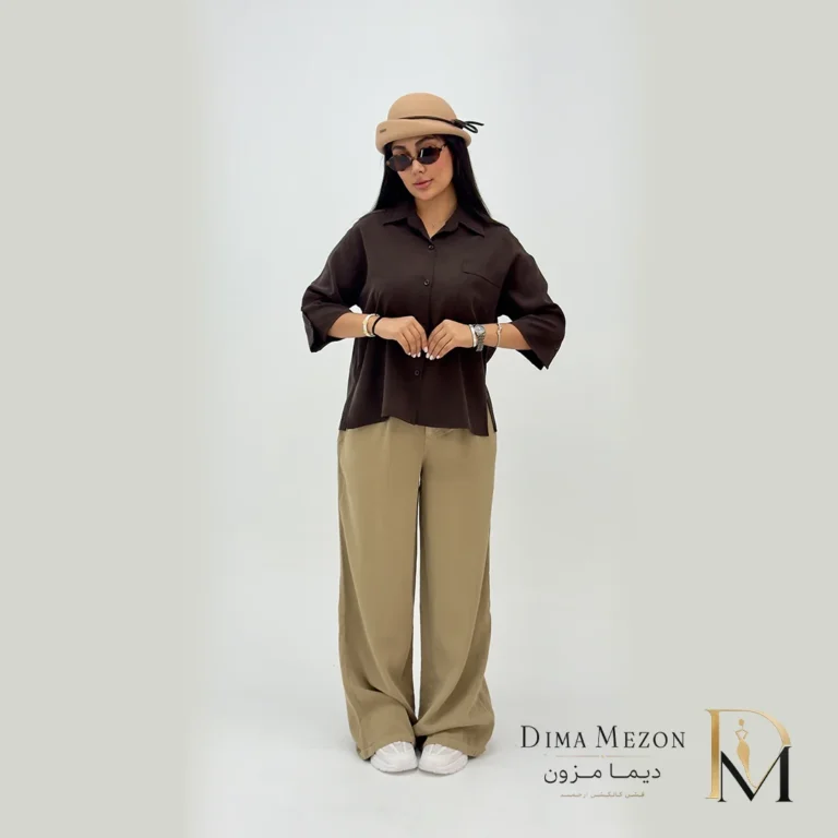 شومیز پری مودال استین دکمه
