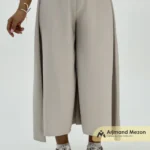 شلوار واید کمر پهن سیلک - Image 6
